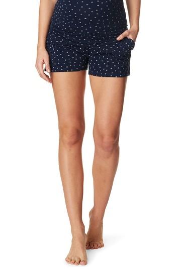 Women's Noppies Pleun Maternity Shorts, Size - Blue
