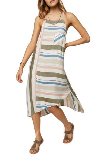 Women's O'neill Sorbet Stripe Midi Dress - White