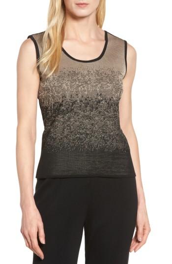 Women's Ming Wang Reversible Scoop Neck Tank - Beige