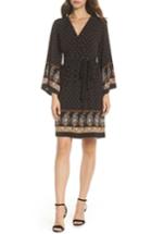 Women's Michael Michael Kors Paisley Garden V-neck Dress - Black