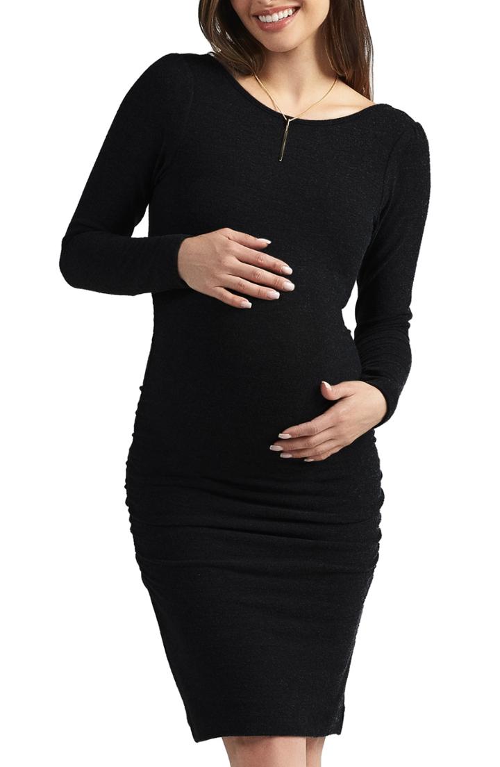 Women's Baby Moon Presley Maternity Dress - Black