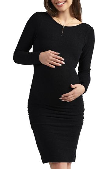 Women's Baby Moon Presley Maternity Dress - Black
