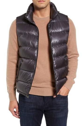 Men's Herno Quilted Down Vest Eu - Grey