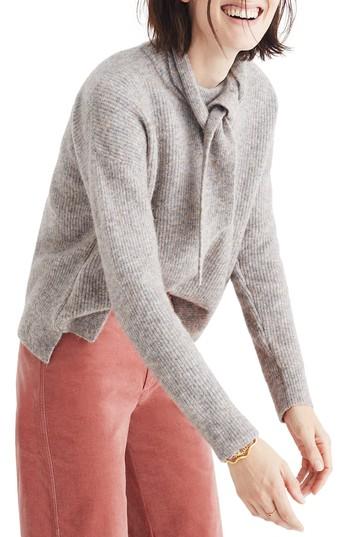 Women's Madewell Sweater & Scarf Set - Beige