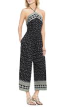 Women's Vince Camuto Wide Leg Halter Romper, Size - Black