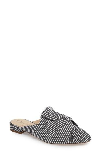Women's Sole Society Pear Knotted Mule .5 M - Black