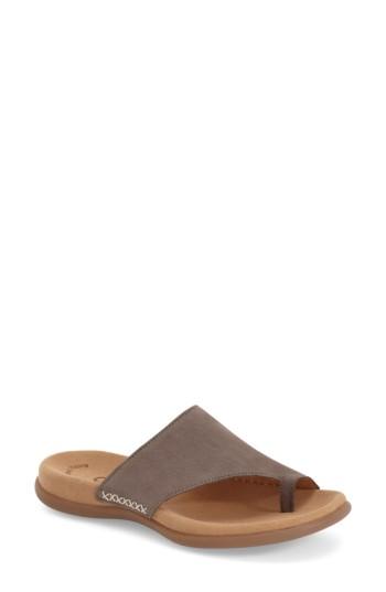 Women's Gabor Toe Loop Sandal Us / 39eu - Grey