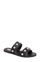 Women's Steve Madden Jessy Embellished Slide Sandal .5 M - Black