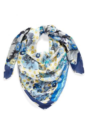 Women's Mantero Luce Di Primavera Silk Scarf, Size - White