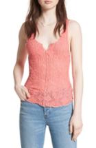 Women's Free People Piece Dye Lace Camisole - Coral