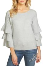 Women's Cece Ruffle Sleeve Sweater - Grey