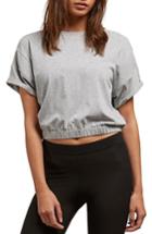 Women's Volcom Crop Elastic Hem Tee - Grey