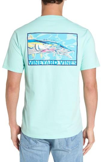 Men's Vineyard Vines Tri Fish Pocket T-shirt, Size - Blue