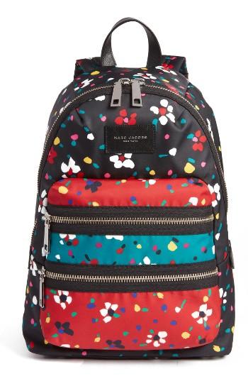 Marc Jacobs Biker Floral Print Backpack -