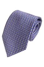 Men's Lazyjack Back In The Saddle Silk Tie, Size - Blue