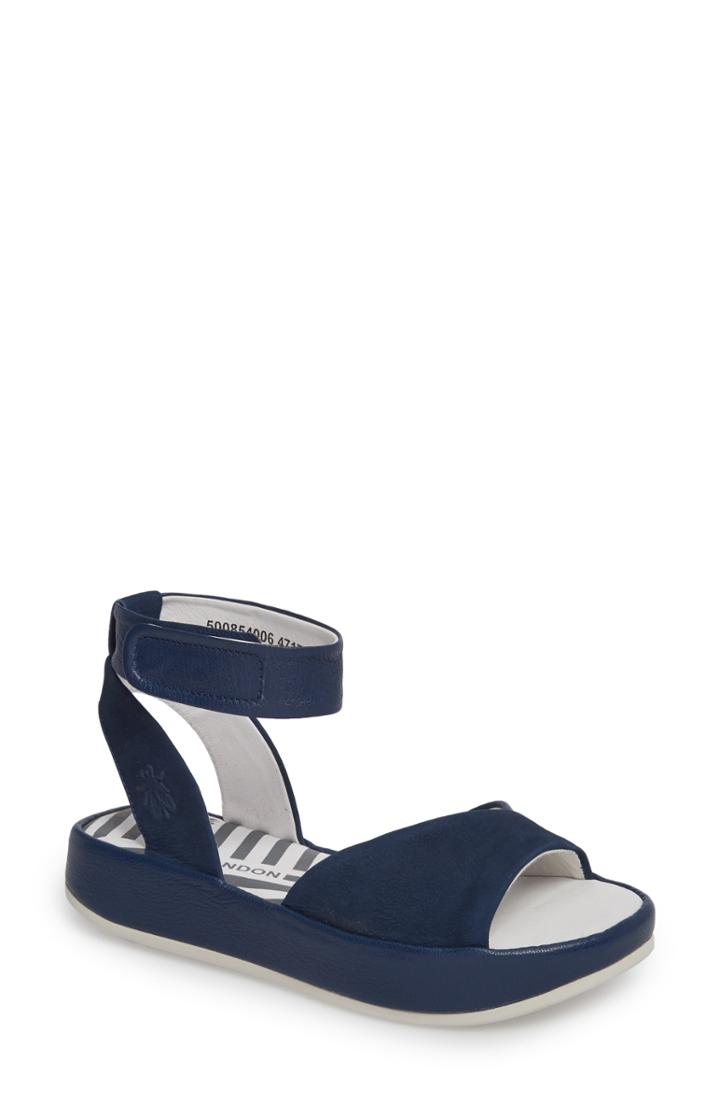 Women's Fly London Bibb Sandal .5-8us / 38eu - Blue