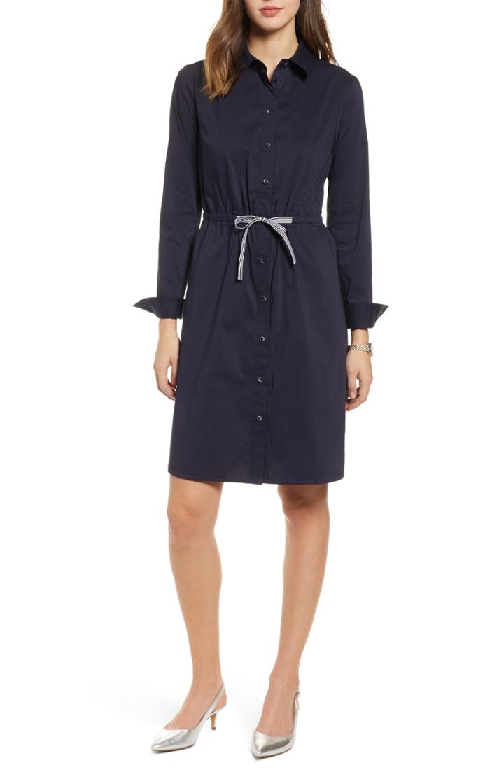 Women's 1901 Tie Waist Shirtdress - Blue