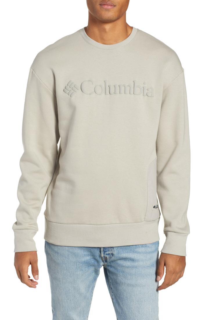 Men's Columbia Bugasweat Crewneck Sweatshirt - Grey