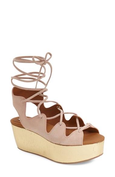 Women's See By Chloe 'liana' Platform Wedge Sandal Us / 35eu - Pink