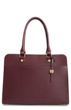 Lodis Los Angeles Bel Air - Beth Rfid Leather Briefcase - Burgundy