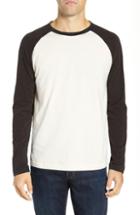 Men's French Connection Contrast Sleeve Regular Fit Cotton T-shirt - Grey