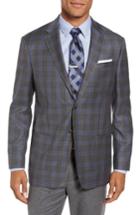 Men's Todd Snyder White Label Plaid Wool Sport Coat R - Grey