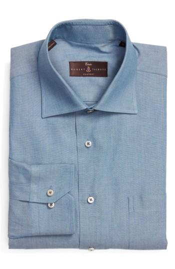 Men's Robert Talbott Classic Fit Oxford Dress Shirt - Blue