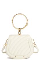 Chloe Small Nile Quilted Leather Crossbody Bag - White