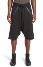 Men's Y-3 Drop Crotch Shorts - Black