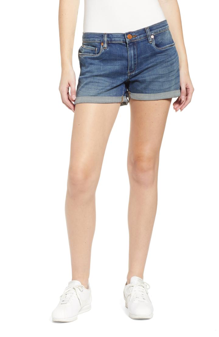 Women's Blanknyc Fulton Cuff Denim Short - Blue