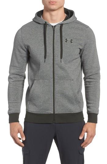 Men's Under Armour Rival Zip Hoodie, Size - Green