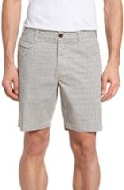 Men's Thaddeus Pierce Print Flat Front Shorts - Beige