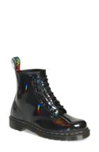 Women's Dr. Martens 1460 Rainbow Patent Boot Us/ 9uk - Black