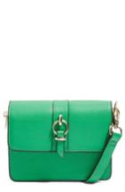 Topshop Annie Two Strap Crossbody Bag - Green