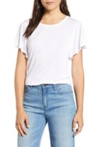 Women's Halogen Slit Sleeve Tee - White