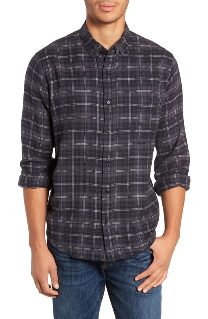 Men's Rails Lennox Slim Fit Plaid Sport Shirt, Size - Blue