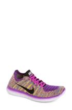 Women's Nike 'free Flyknit' Running Shoe .5 M - Purple