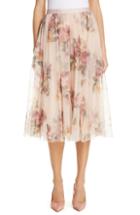 Women's Needle & Thread Venetian Rose Midi Skirt - Pink