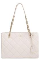 Kate Spade New York 'emerson Place - Small Phoebe' Quilted Leather Shoulder Bag - Grey