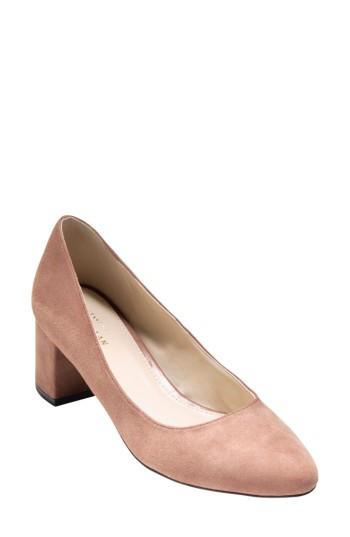 Women's Cole Haan Justine Block Heel Pump .5 B - Purple