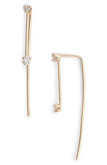 Women's Zoe Chicco Double Diamond Threader Earrings