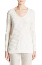Women's Fabiana Filippi Cashmere Column Knit Sweater Us / 40 It - White