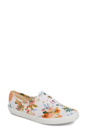 Women's Keds X Rifle Paper Co. Champion Floral Print Sneaker M - Purple