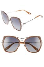 Women's Givenchy 7031/s Airy 55mm Oversized Sunglasses - Brown/ Palladium