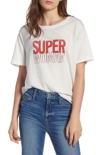 Women's Rebecca Minkoff Superwoman Delaney Tee, Size - White