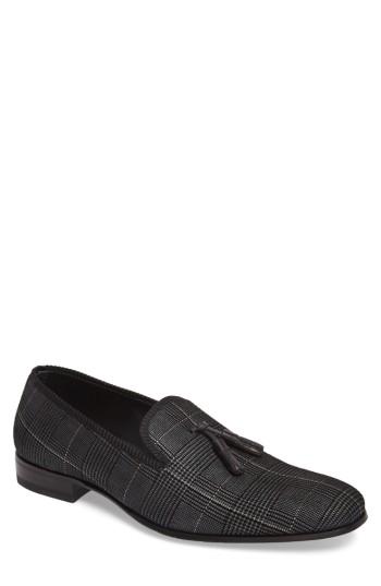 Men's Mezlan Motril Tassel Loafer M - Black