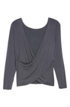Women's Beyond Yoga Twist Of Fate Pullover - Grey