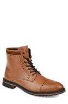 Men's Thomas And Vine Briggs Lugged Cap Toe Boot M - Brown