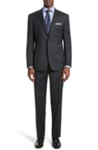 Men's Canali Siena Classic Fit Windowpane Wool Suit