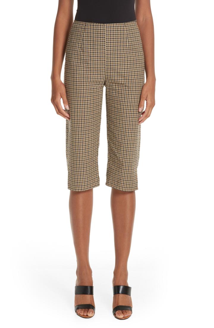 Women's Simon Miller X Paramount Grease Plaid Capri Pants - White